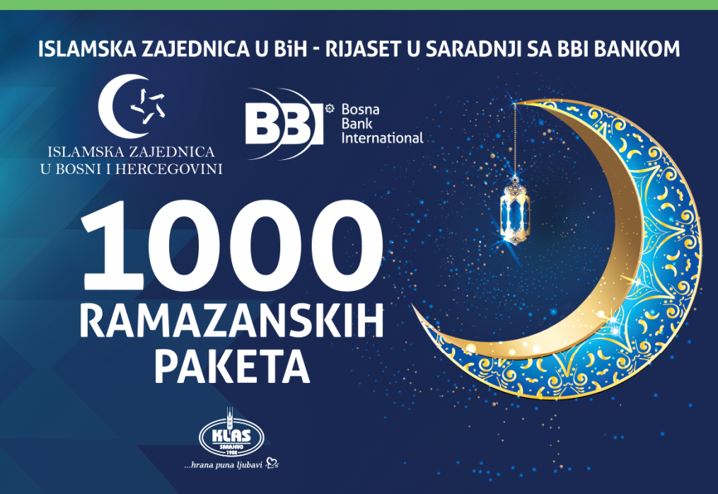 Vrijedna donacija BBI banke i Rijaseta Islamske zajednice: 70.000 KM za 1.000 ramazanskih paketa