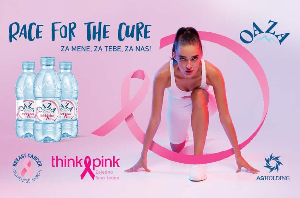 Voda Oaza, članica AS Holdinga, ohrabruje žene u borbi protiv raka dojke